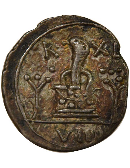 Royaume de Maurétanie Juba II Autel 1 denier Argent 23 Césarée de Maurétanie