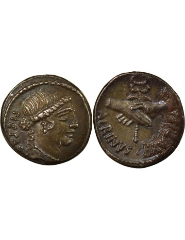 République Romaine Decimus Junius Brutus 1 denier Argent 48 Av JC R Rome