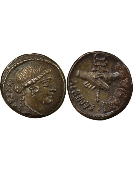 République Romaine Decimus Junius Brutus 1 denier Argent 48 Av JC R Rome