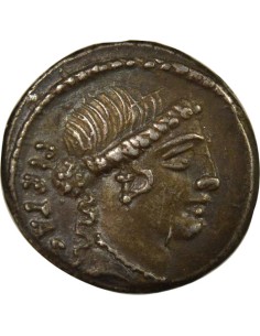 République Romaine Decimus Junius Brutus 1 denier Argent 48 Av JC R Rome 2