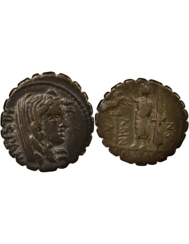 République Romaine Aulus Postumius 1 denier Argent 81 Av JC R Rome