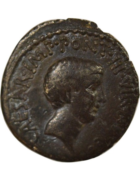 République Romaine Marc Antoine Chef militaire romain 1 denier Argent 41 Av JC Ephèse