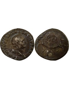 Rome Empire Vespasien Capricornes 1 denier Argent 79-80 R Rome