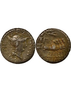 République Romaine Lucius Manlius 1 denier Argent 82 Av JC