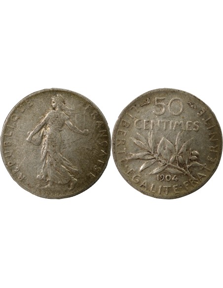 France Semeuse - 50 Centimes 1904