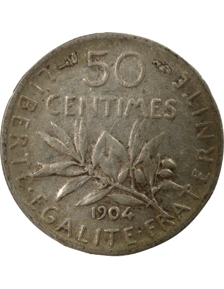 France Semeuse - 50 Centimes 1904