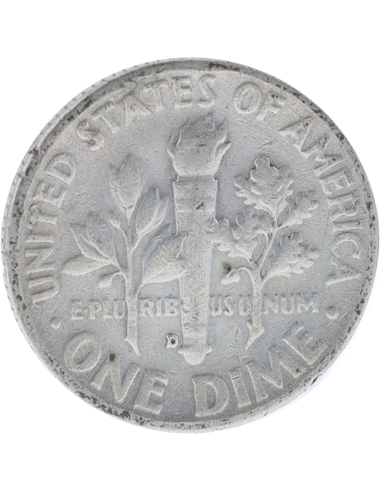 USA 1 Dime Argent Roosevelt