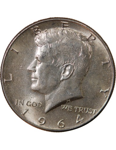 Etats Unis d'Amérique 1/2 Dollar Argent, Kennedy - 1964