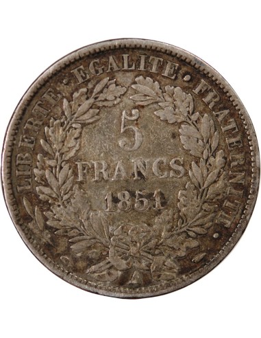 France 5 Francs 1849-1851 - Ateliers variés - Cérès - IIème République