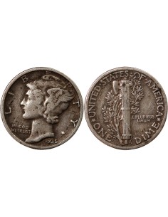 Etats Unis d'Amérique 10 Cents, Mercury Dime - 1916 / 1945