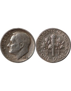 Etats Unis d'Amérique 10 Cents, Roosevelt Dime - 1946 / 1964