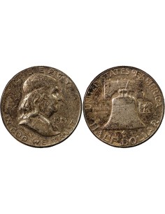 Etats Unis d'Amérique 1/2 Dollar Argent, Franklin - 1948 / 1963