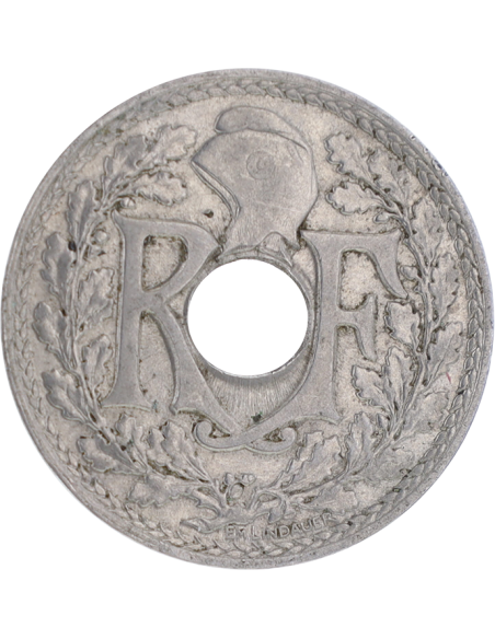 France 25 Centimes, Lindauer - 1915 - Cmes soulignés