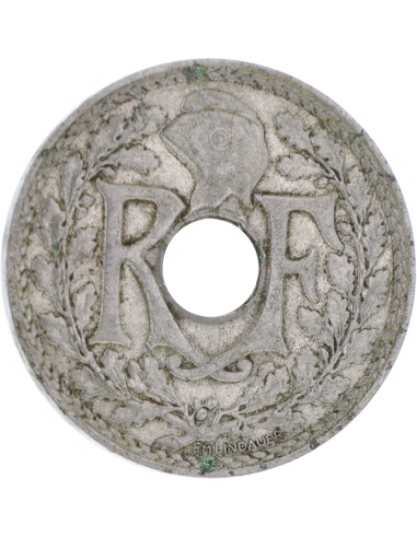 France 25 Centimes, Lindauer - 1914 - Cmes soulignés