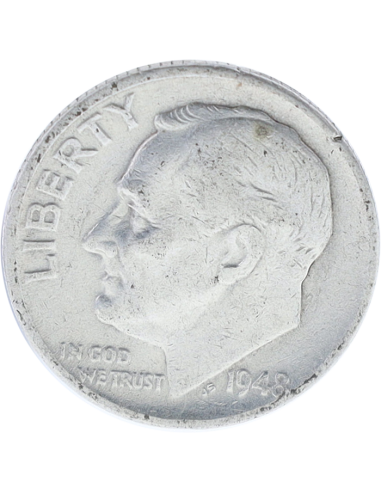 USA 1 Dime Argent Roosevelt