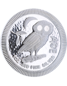 Ile Niue Chouette d'Athènes - 1 Once Argent 2018