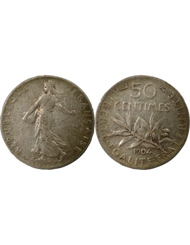 France Semeuse - 50 Centimes 1904