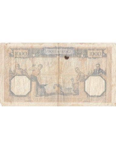 Cérès et Mercure 1000 francs 1938
