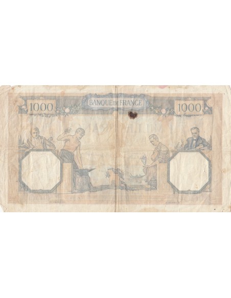 Cérès et Mercure 1000 francs 1938