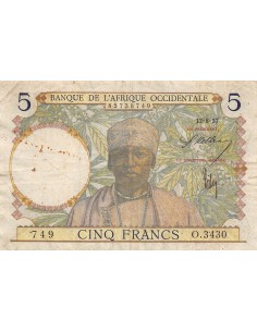 B A O 5 francs 1937