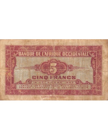 B A O 5 francs 1942