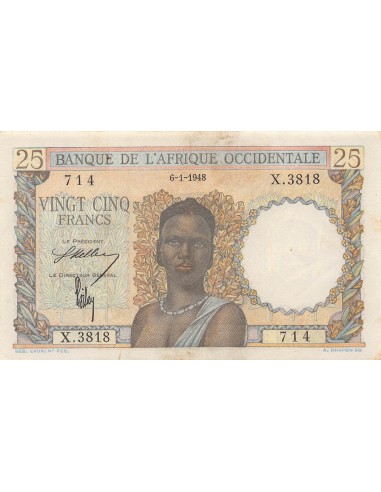 B A O 25 francs 1948