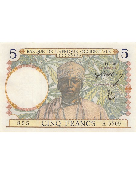 B A O 5 francs 1938