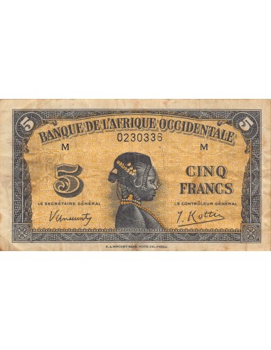B A O 5 francs 1942