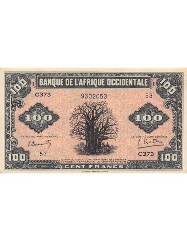 B A O 100 francs 1942