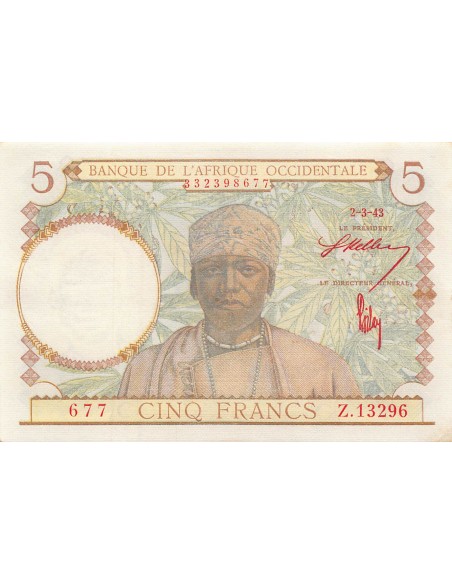 B A O 5 francs 1943