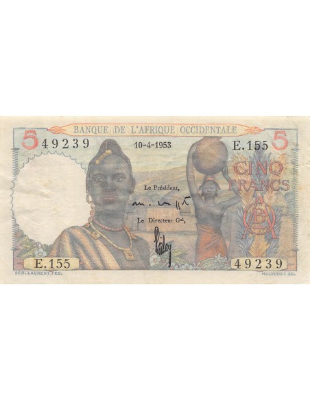 B A O 5 francs 1953