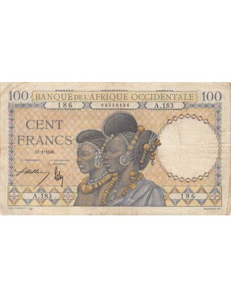 B A O 100 francs 1940