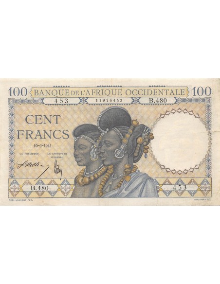 B A O 100 francs 1941