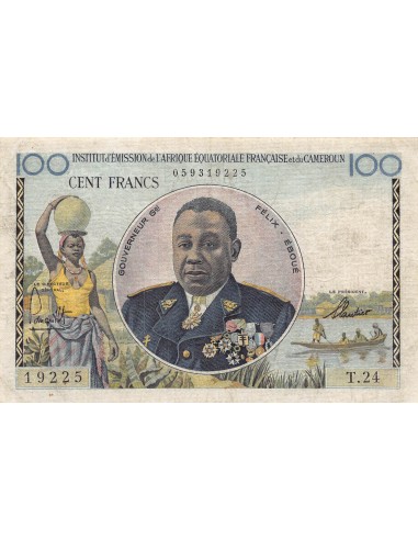 AEF 100 francs 1957