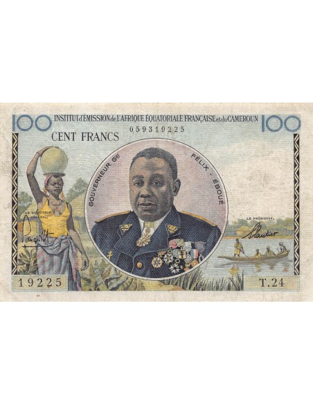 AEF 100 francs 1957
