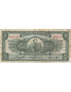 Pérou 5 soles 1954