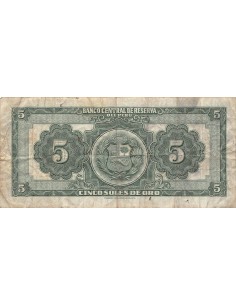 Pérou 5 soles 1954 2