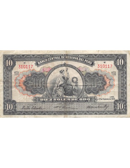 Pérou 10 soles 1955