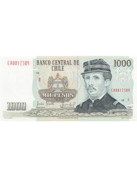 Chili 1000 pesos 1990