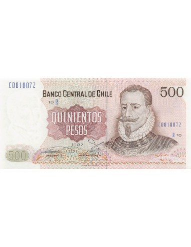 Chili 500 pesos 1987