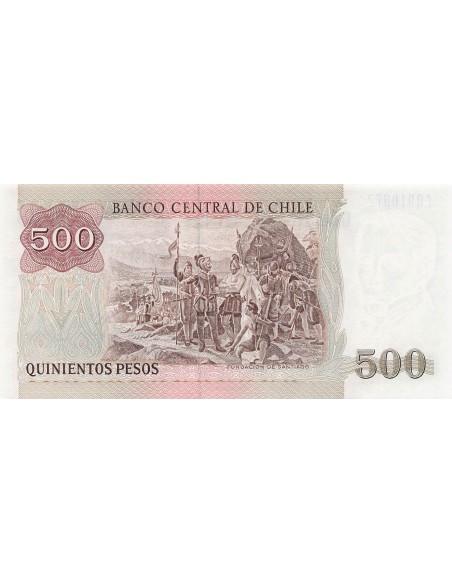 Chili 500 pesos 1987