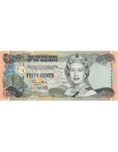 Bahamas 50 cents 2001