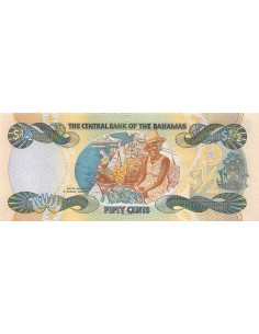 Bahamas 50 cents 2001 2