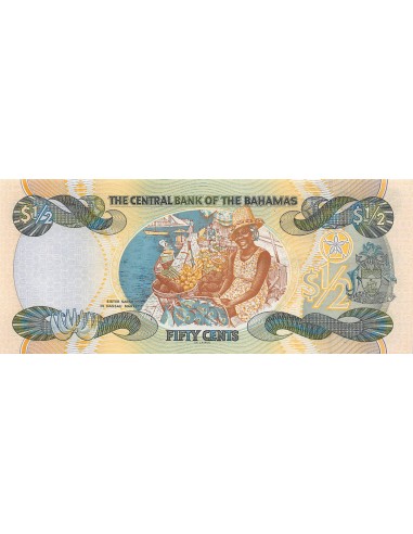 Bahamas 50 cents 2001