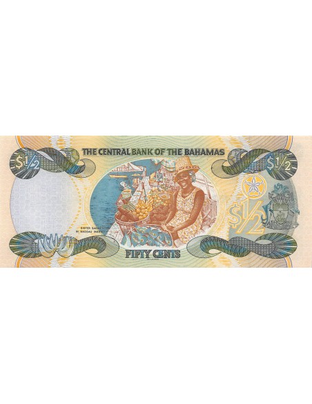 Bahamas 50 cents 2001