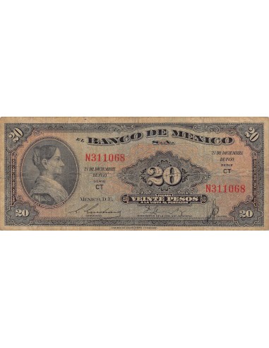 Mexique 20 pesos 1950