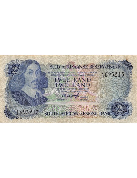 Afrique du Sud Jan Van Riebeeck 2 rand 1976