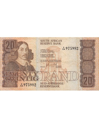 Afrique du Sud Jan Van Riebeeck 20 rand 1984