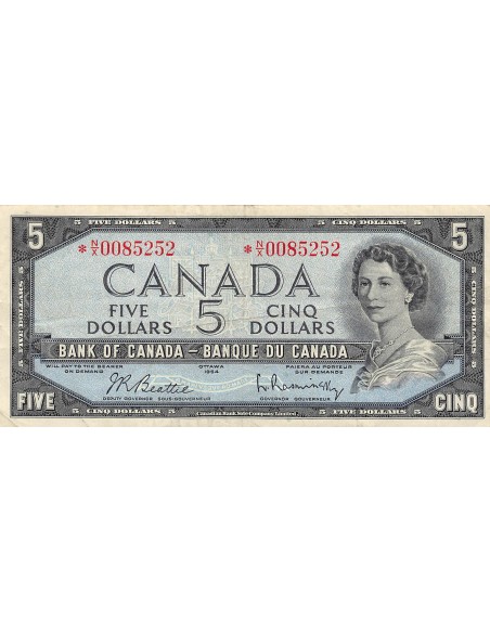 Canada 5 dollars 1954