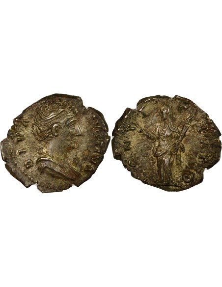 Rome Empire Faustine Mère Cérès 1 denier Argent 147-150 R Rome